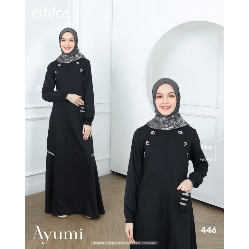 GAMIS ETHICA AYUMI 446 Choco || Black || AYUMI TERBARU 2023 || GAMIS ETHICA