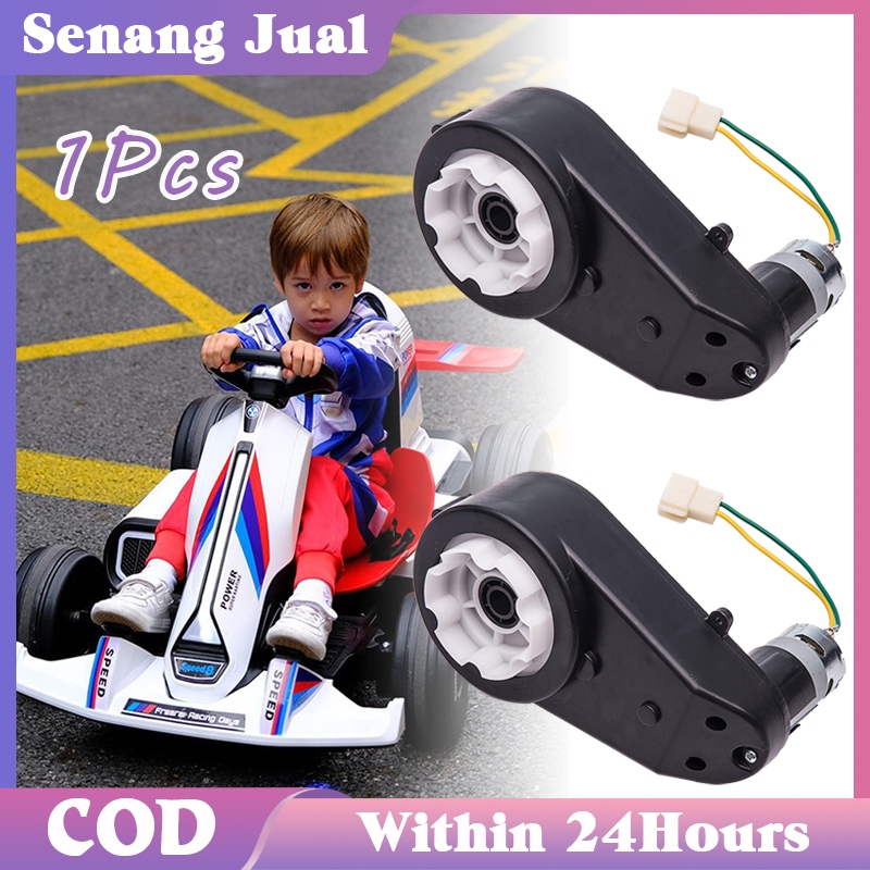 1 Pcs Gearbox Dinamo Mobil Aki Anak Gearbox Mainan Mobil Aki 12 Volt 16000 Rpm 550 Motor