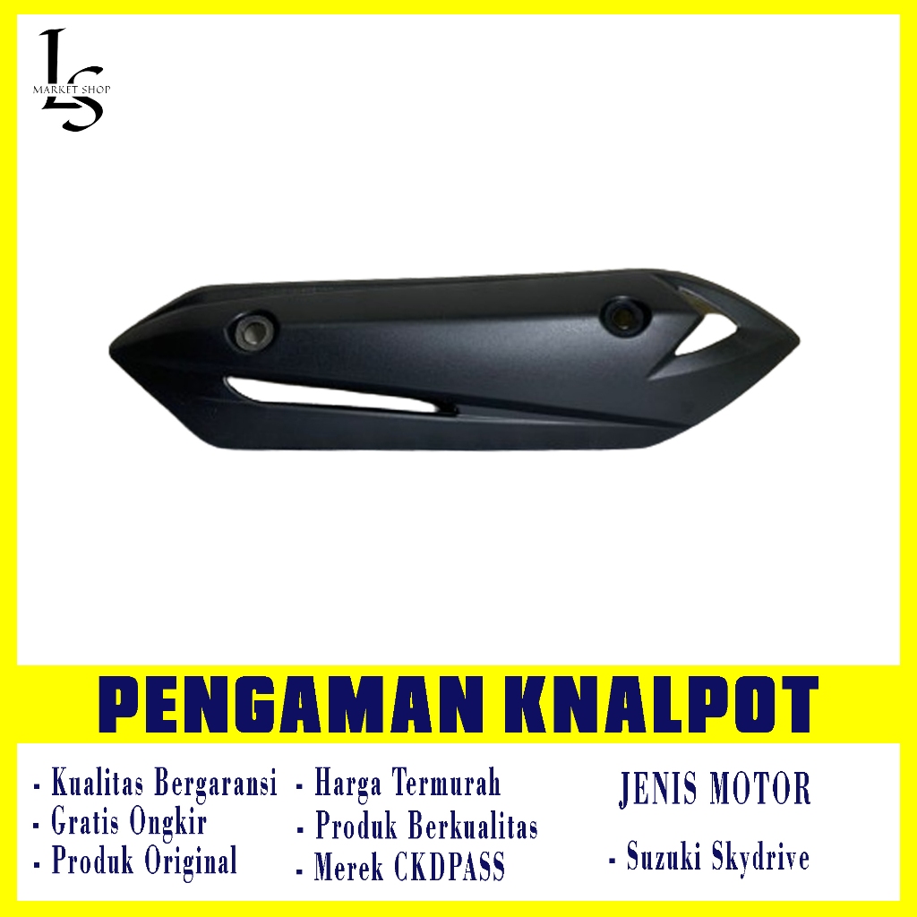 LSMARKETSHOP - Cover Knalpot Skydrive Suzuki Cover Kenalpot Skydrive Suzuki Tutup Tameng Pengaman Kn