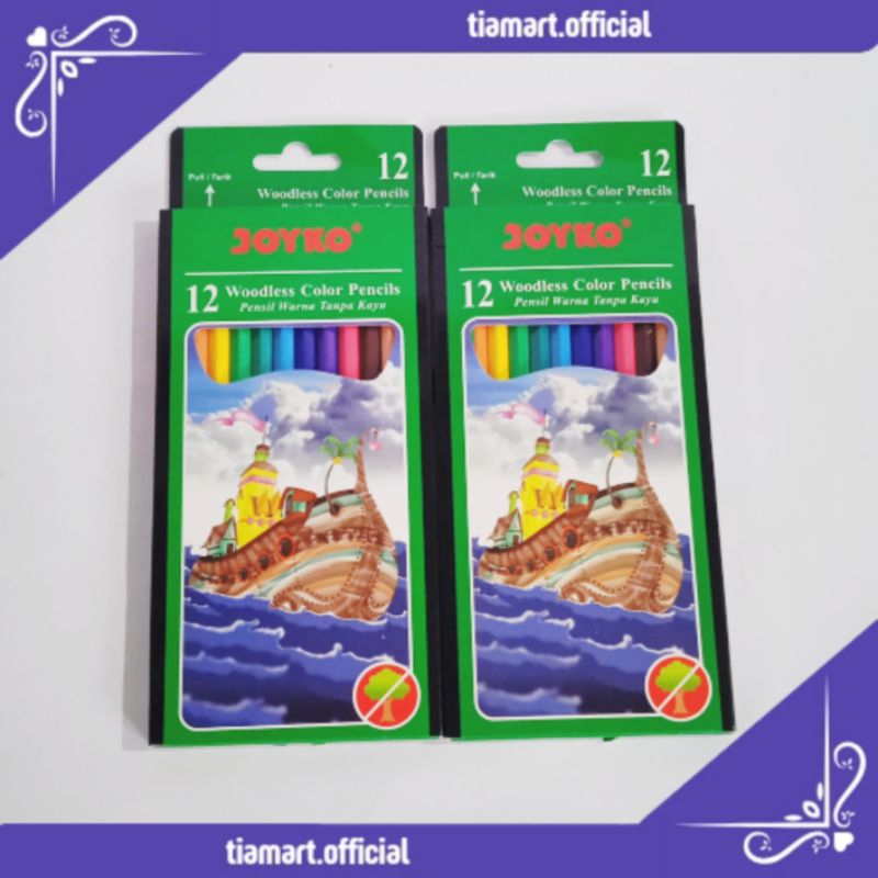 

[PCS] Joyko Pensil 12 Warna Woodless Color Pencils