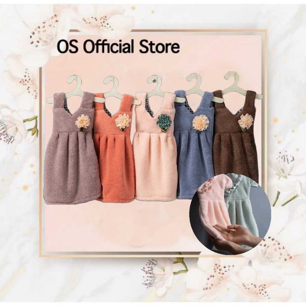 OS HAND TOWEL / LAP TANGAN GANTUNG MODEL BAJU DRESS PREMIUM / LAP DAPUR LUCU