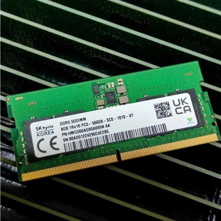 RAM LAPTOP SK HYNIX DDR5 8GB 5600Mhz / PC 44800 SODIMM NOTEBOOK MEMORY PC5-44800 5600 Mhz