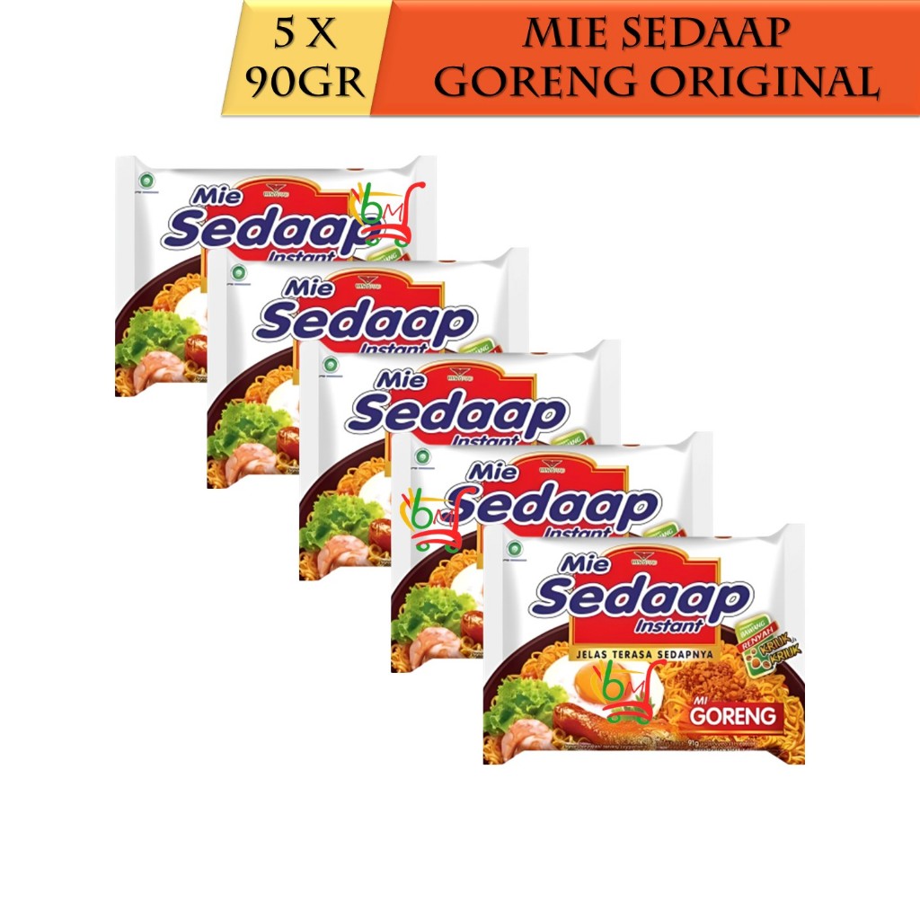 

5PCS Mie Sedaap Goreng dengan Resep Baru Kenyal & Krunchy