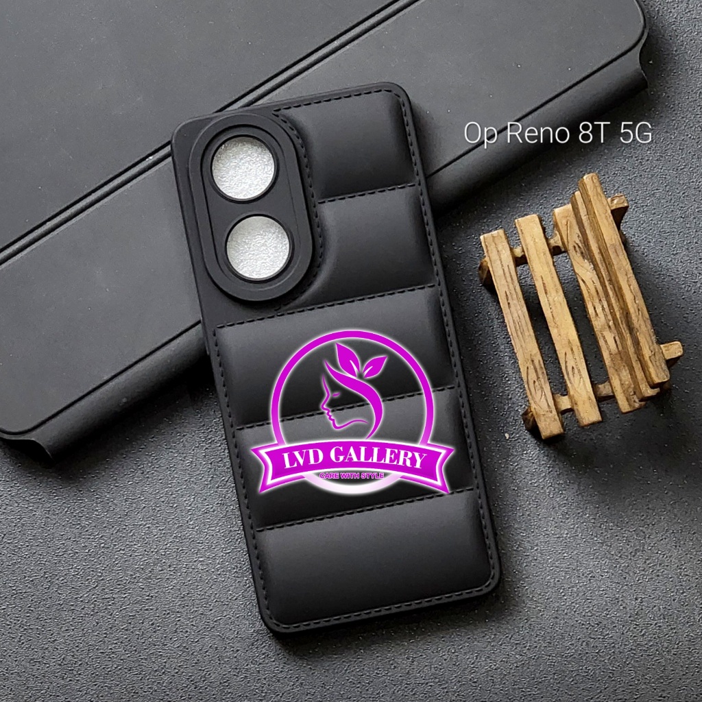 Oppo Reno 7Z Oppo Reno 8Z SoftCase Pillow Macaron Black Case Bantal Oppo Reno 7Z Oppo Reno 8Z
