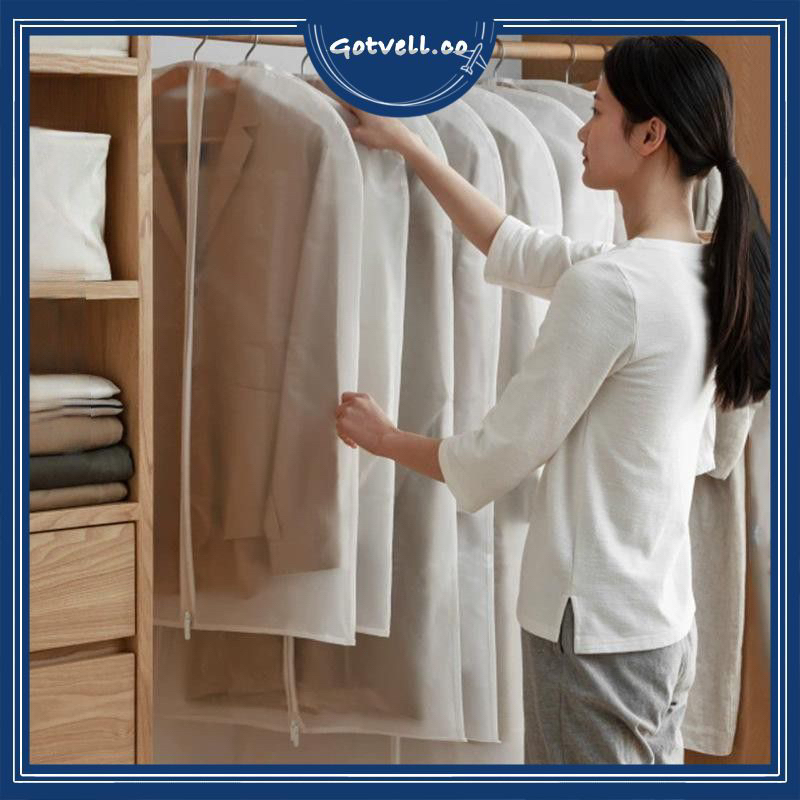 GOTVELL - COVER BAJU ANTI AIR ANTI DEBU / DUSTPROOF ORGANIZER / PLASTIK PELINDUNG BAJU | PLASTIK PEL