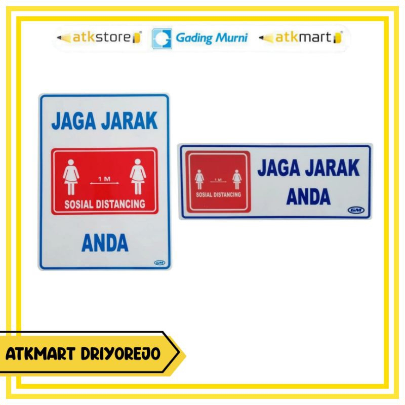 

GM LABEL JAGA JARAK ANDA - PAPAN PENANDA