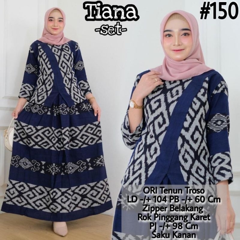 TIANA SET,SETELAN TENUN,ORI TENUN TROSO,BATIKKUMURAH