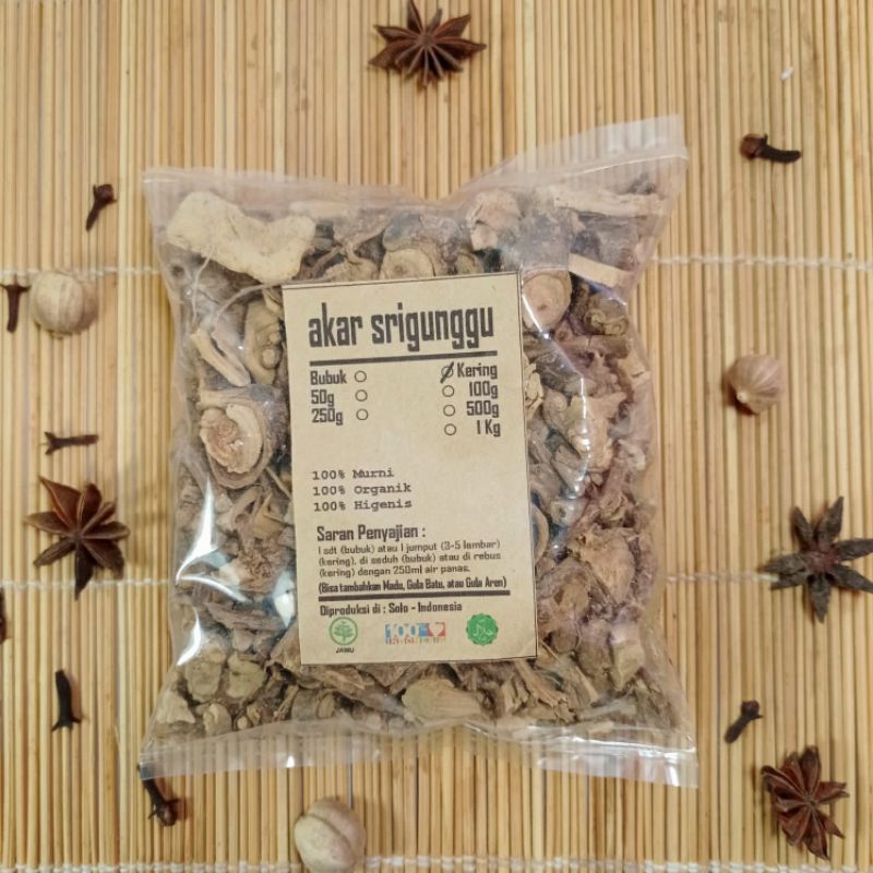 

AKAR SRIGUNGGU KERING 100 GRAM - JSR - PREMIUM QUALITY