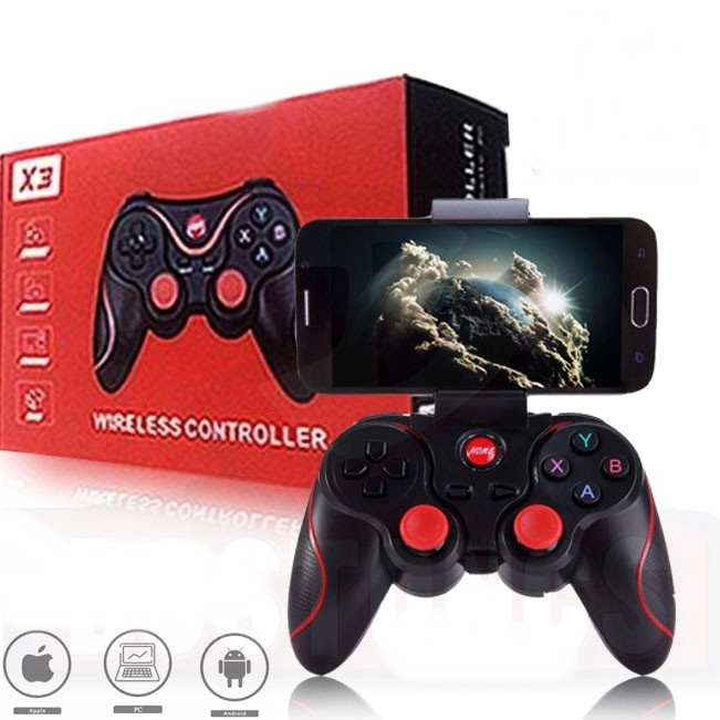 zi Gamepad X3 Joystick Bluetooth Plus Holder HP  X3 Wireless Controller