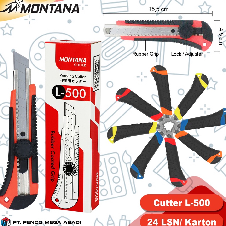 

Ready PISAU CUTTER MONTANA L5 SANGAT AMAT TAJAM DAN PEGANGAN ENAK