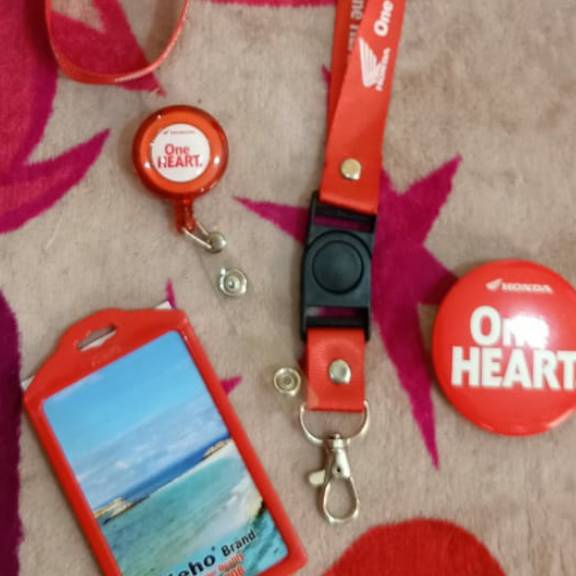 

paket tali Id card HONDA one heart ecer ready stok