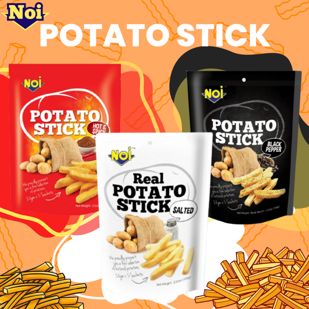 

NOI Real Potato Stick Camilan Stik Kentang Import 100g 1 Pouch