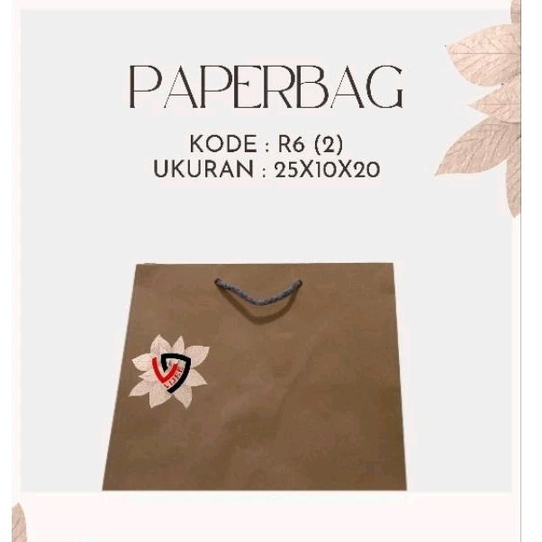 

PAPERBAG R6 MIRING 25X10X20 / TAS GOODIEBAG