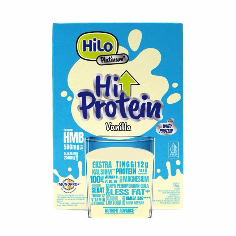 

HiLo Platinum Hi Protein Vanila + HMB 336gr (8 Sachet)