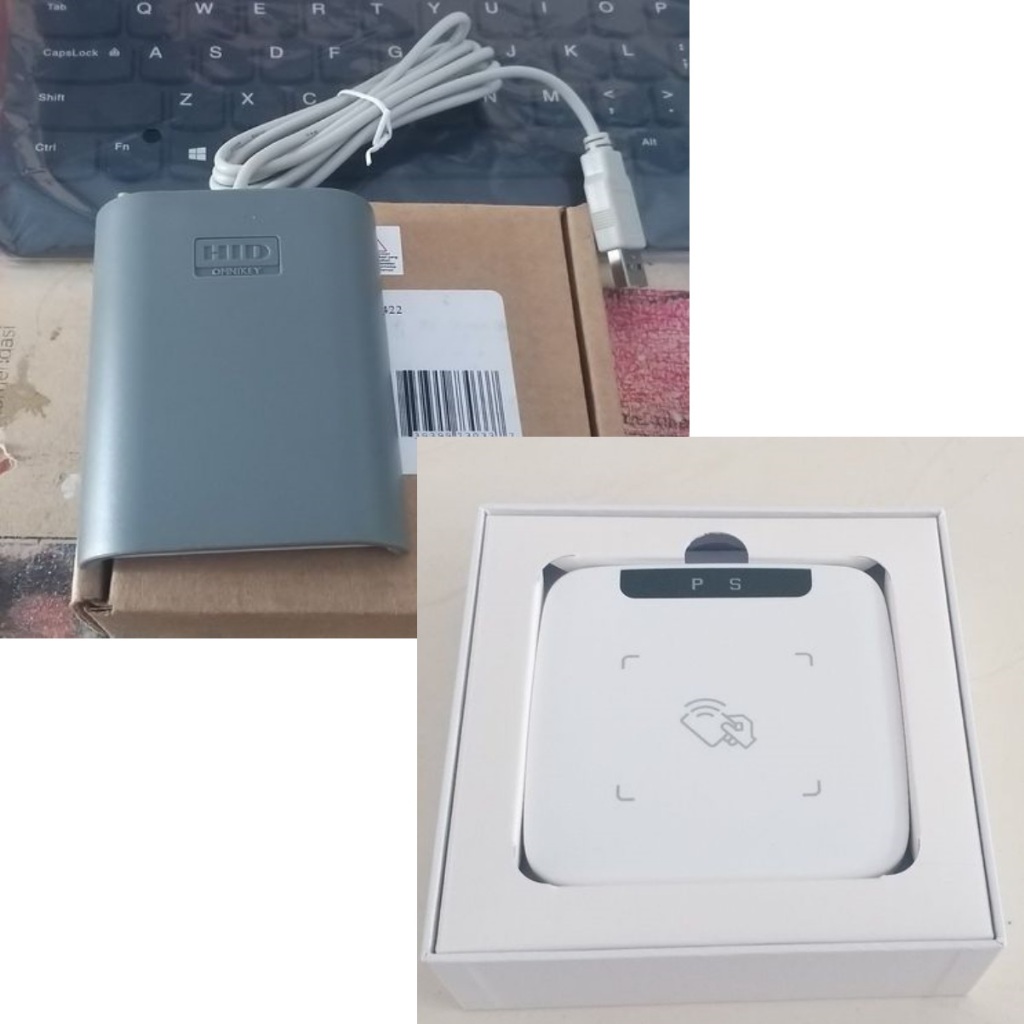 Paket Reader BLUE PKB - ( 1 Reader Smart Card Omnikey 5422 dan 1 Desktop Reader RFID)