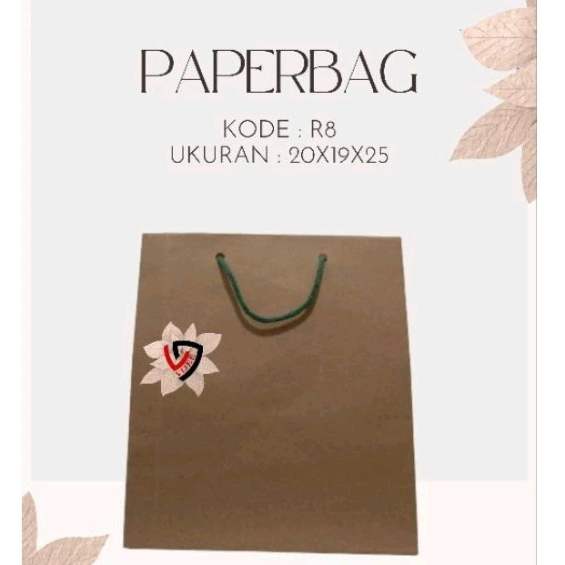 

PAPERBAG R8 20X20X25 PAPERBAG SOUVENIR