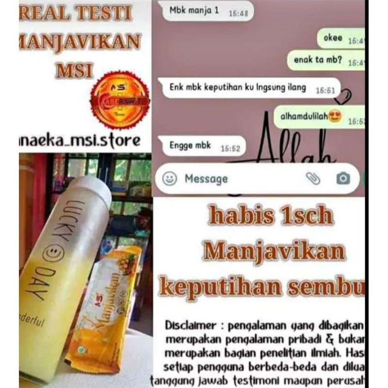 

5 sachet MANJAVIKAN jamu wanita