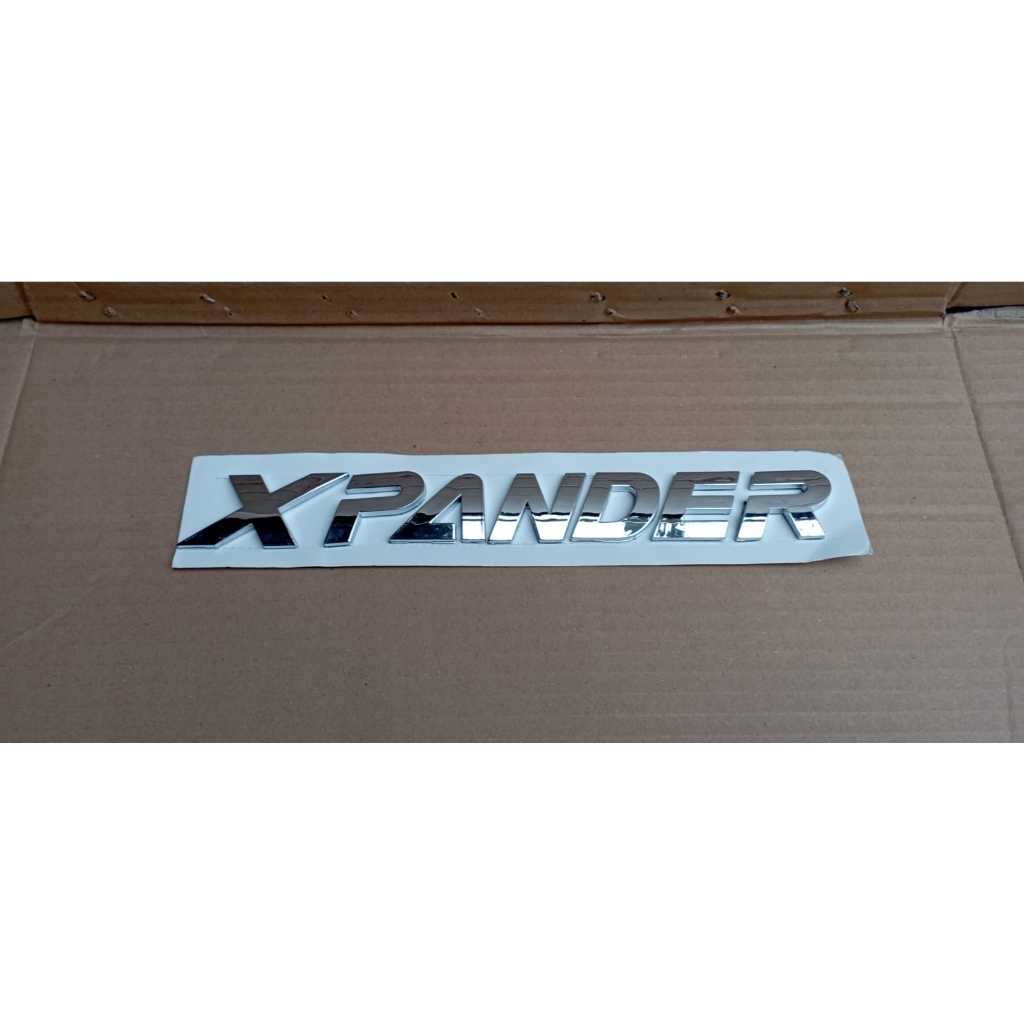 Emblem Xpander Kap Mesin Mobil Logo Xpander Chrome model emblem logo tulisan new expander logo mobil
