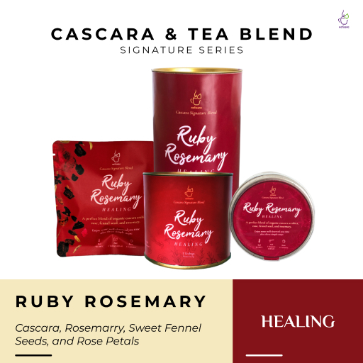 

Netisane Ruby Rosemary (Cascara, Rosemary, Adas Manis, Rose petals) | Netisane Cascara Signature Blend | Artisan Tea / Teh Herbal