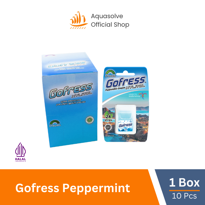 [BOX] Gofress Xylitol Peppermint Permen Mint Penyegar Nafas (10 Pcs)