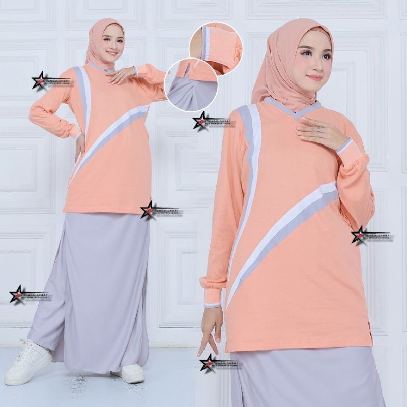 CC Rok Celana one set olahraga / Setelan Baju olahraga tunik / setelan baju olahraga celana rok