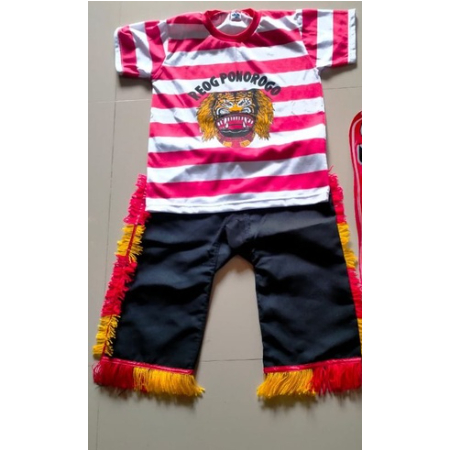 Stelan baju reog anak murah. stelan baju reog. kostum reog anak. pakaian reog anak. Setelan Baju Reo
