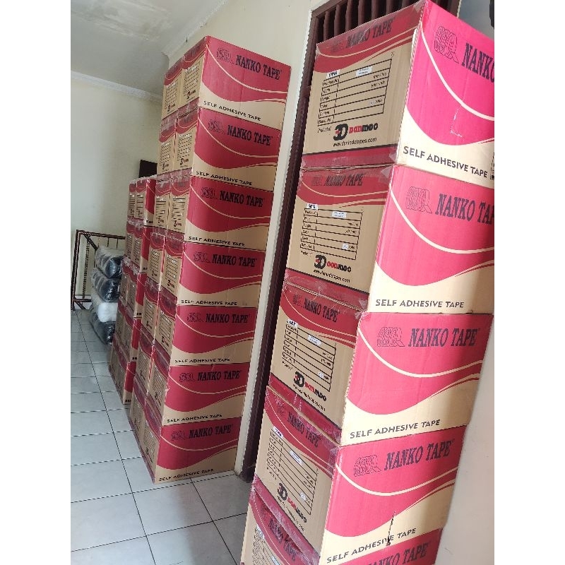

(1 DUS) Double Tape NANKO TAPE isi 12 slop ukuran 4mm, 5mm, 6mm, 8mm, 10mm