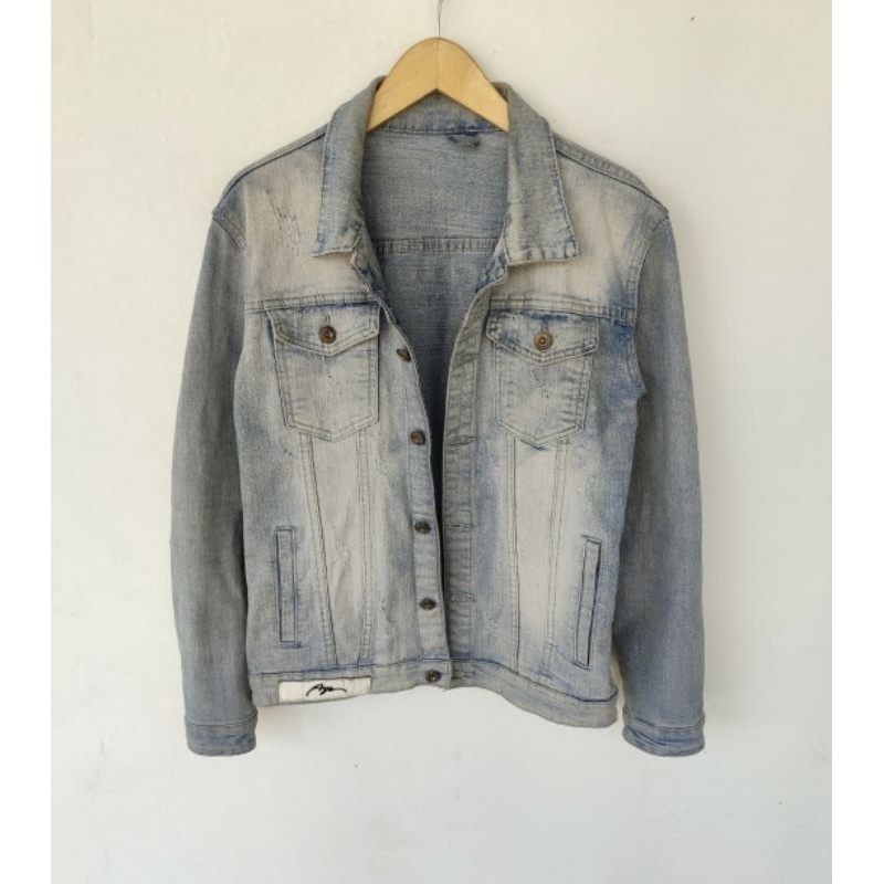 JAKET JEANS COWOK SECOND BRANDED