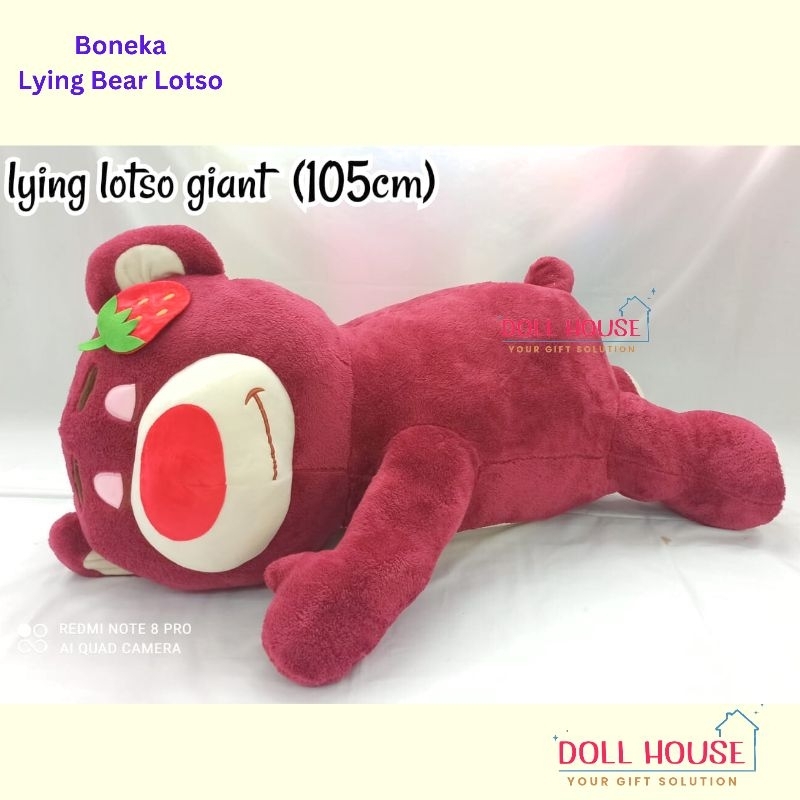 Boneka Viral Lotso Baring / Boneka Lotso Rebah / Boneka lying Lotso