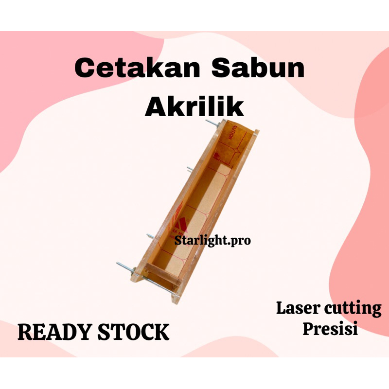 Cetakan sabun batang akrilik Acrylic Soap Mold With Screw cetakan sabun akrilik