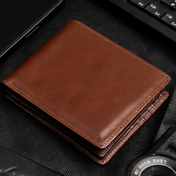 Kenes Leather Dompet Pria Kulit Asli FELIX Pullup - Free Gravir Nama