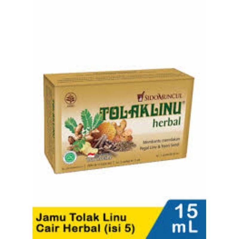 

tolak linu cair dus 5 pcs herbal alami - pegal linu nyeri sendi