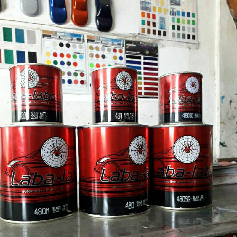 Cat NC Laba - laba varian warna Hitam,1 kg dan ¼ kg