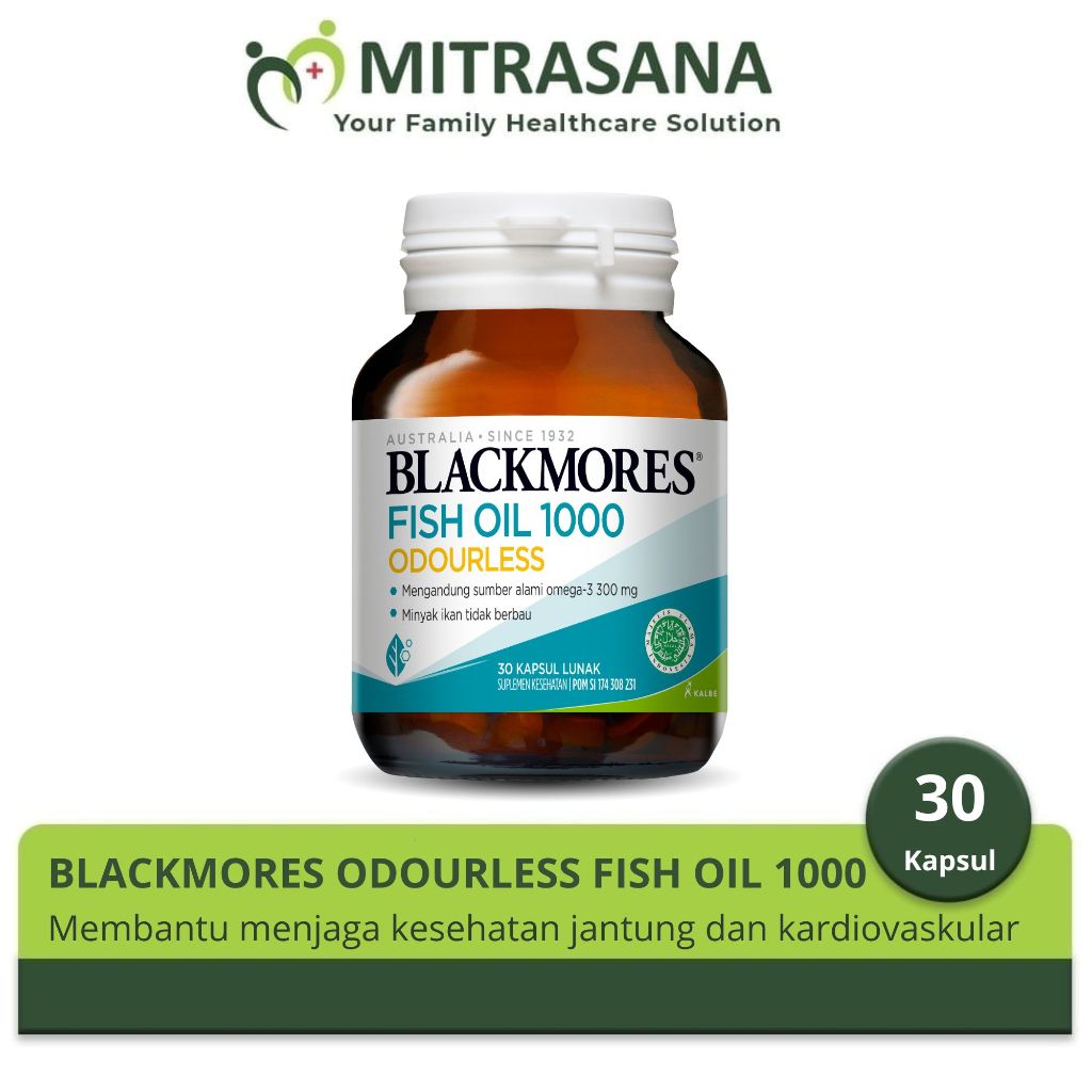 Blackmores Odourless Fish Oil 1000 30 Kapsul