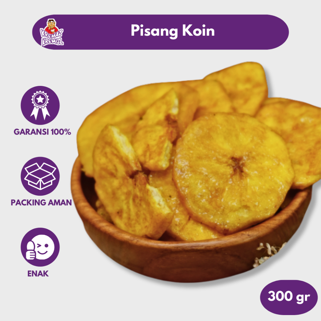 

PISANG KOIN KERIPIK MANIS CAMILAN RENYAH 300gr