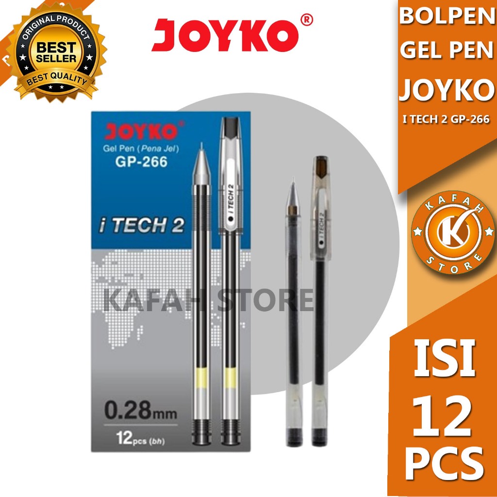 

PULPEN JOYKO GEL PEN ( PENA JEL ) GP - 266 I TECH 2 0.28 mm KAFAH STORE
