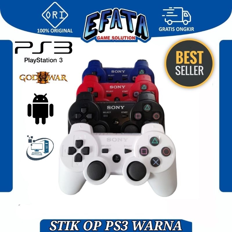 1212 Stik ps3 wireless original Pabrik warna non packing serbuuu