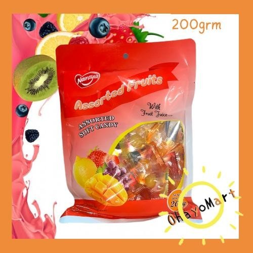 

Naraya assorted Soft candy / Naraya Assorted Fruits candy 200grm