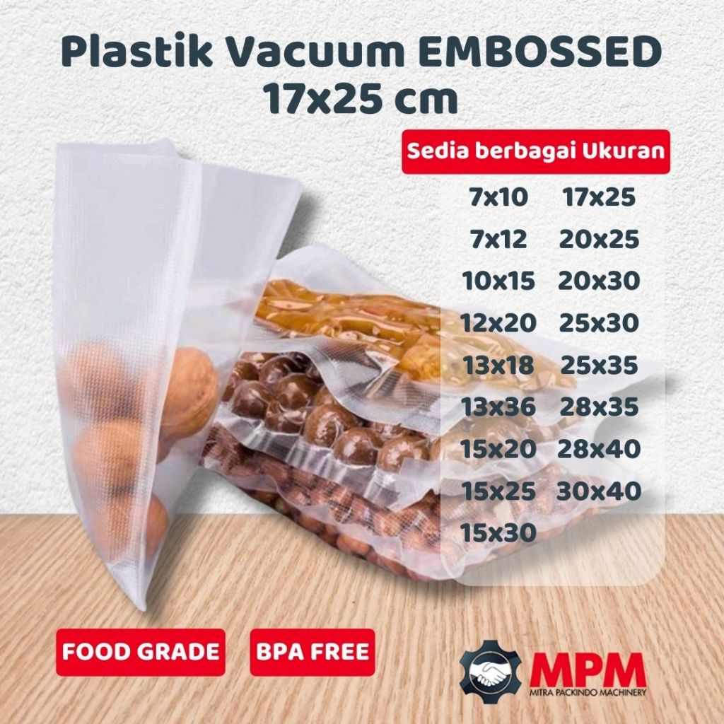 Plastik vacuum embossed 17x25 / Vakum embos 17 x 25 cm