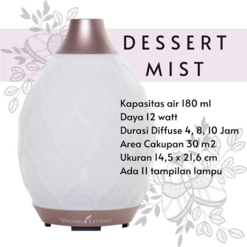 PROMO DESERT MIST DIFFUSER YOUNG LIVING AROMATERAPI ESSENTIAL OIL ORIGINAL
