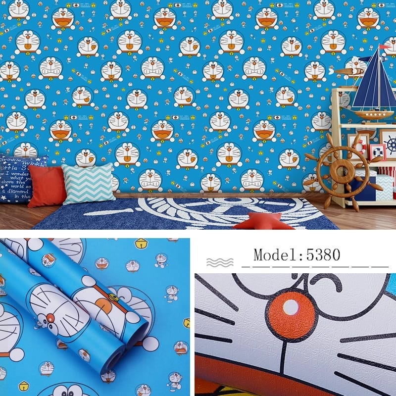 WALLPAPER KARTUN | WALLPAPER MURAH | WALLPAPER DORAEMON | WALLPAPER UK 45 X 8M / 7,5M | WALLPAPER DI