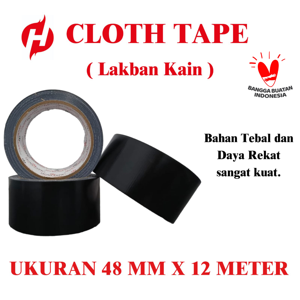 

lakban kain WARNA WARNI hoki tape 48mm x 12 meter full________039