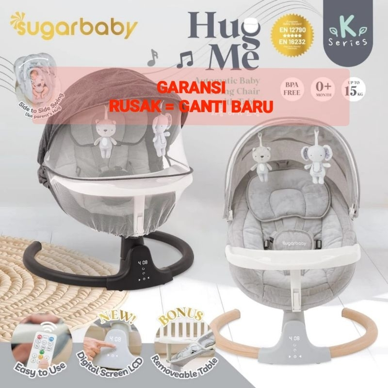 Ayunan SUGARBABY HUG ME Baby Swing Chair with Table & Sugar Baby Hug Me K-SERIES Baby Swing Chair
