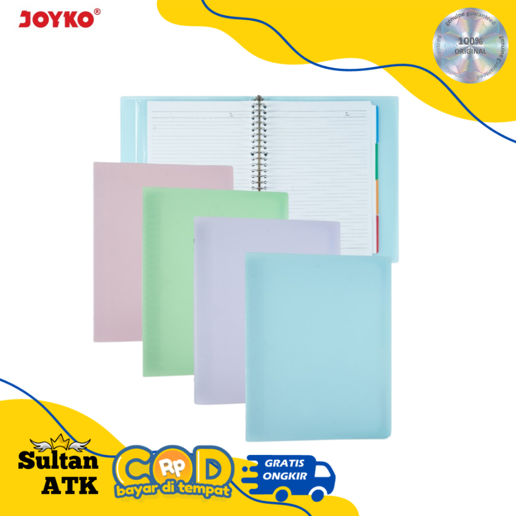 

BINDER NOTE JOYKO B5 PASTEL ( 26 RINGS )