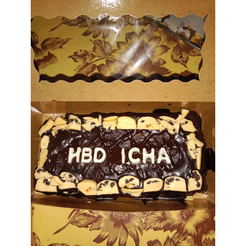 

Brownies fudgy bisa request nama