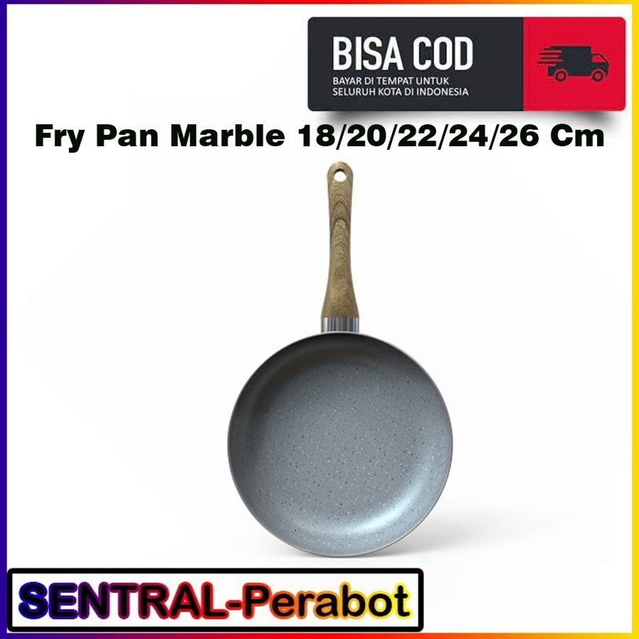 Fry Pan Marble Sunhouse Clover 18/20/22/24/26 Cm