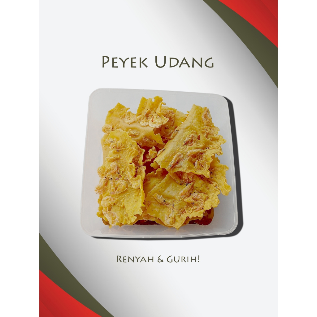 

Peyek Udang Rempeyek Udang Kemasan Thinwall 3 Liter