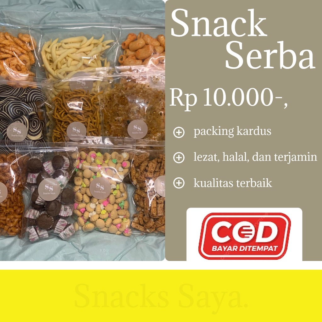 

Aneka Snack Serba 10.000 Makanan Ringan / Cemilan Camilan Kiloan Renyah [Snack Saya]