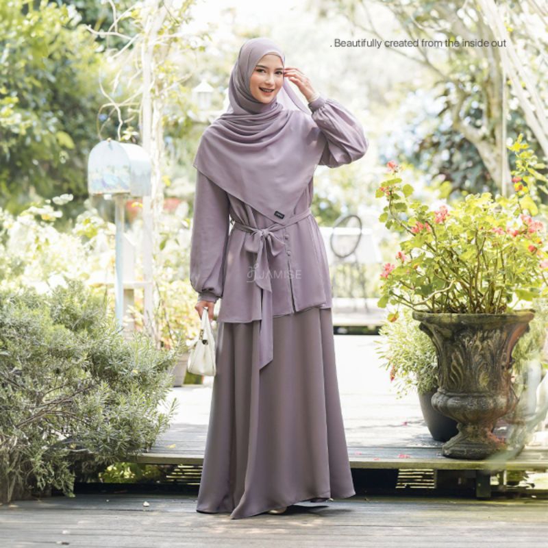 Nami Dress by Jamise Syar'i//Gamis jamise//gamis lebaran//gamis kekinian