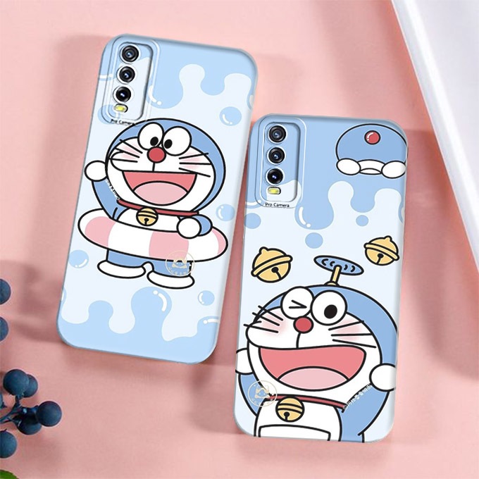 Casing Softcase Vivo Y12S / Y20 / Y20s / Y20A / Y20i Motif Doraemon Lucu Kekinian Casing Cewek Kesing Vivo Silikon Tpu Phone Case